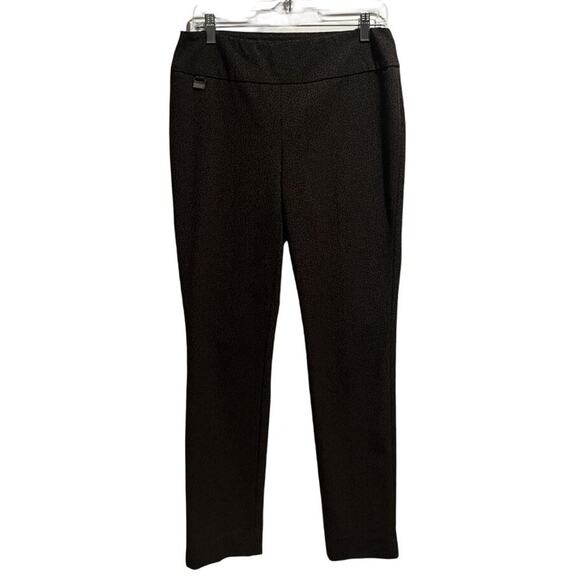LISETTE Pants - Lisette Pants Womens Large Brown Stretch Pull On Ankle Tummy Control Comfort
